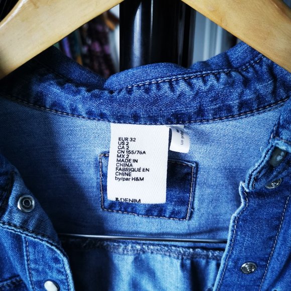 Upcycled Denim Top - Picture 3 of 4